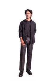 Cozy Linen Shirt (Black)