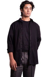 Cozy Linen Shirt (Black)