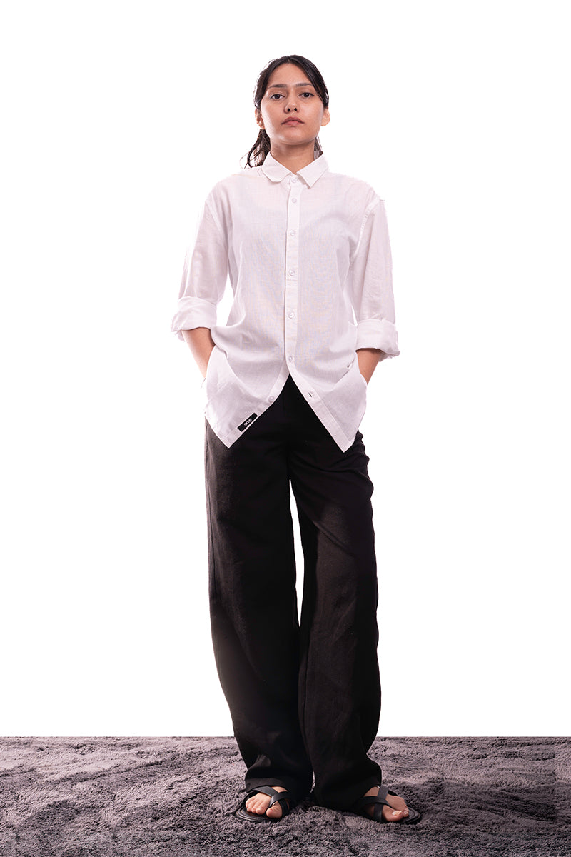 Luxe Linen Shirt (White)