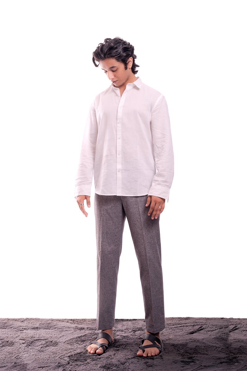 Cozy Linen Shirt (White)